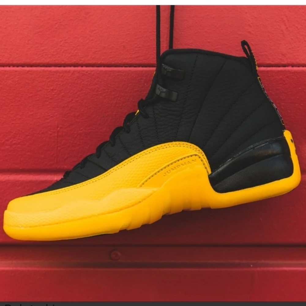 Black and gold jordans12s